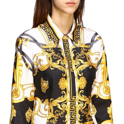 camice versace donna|Camicie e bluse Versace da donna .